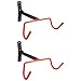 Produktbild WELLGRO® 2X Wand Fahrradhalter - Stahl, Schwarz/Rot, Tragkraft bis 50 kg, Wandmontage, klappbar