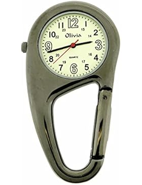TOC Arzt/Krankenschwester FOB-Uhr, Karabinerhaken, phosphoresz., TOC58