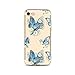 Produktbild LaiXin Hülle Cover Tasche Schale Etui Case cover für iphone SE Case/iphone 5s Case/ iphone 5 Hülle Kunststoff geschützt Anti-scratch Anti Finger silikonhülle Ultradünnen TPU Tasche mit Schmetterlings muster Design-Gelber Schmetterling