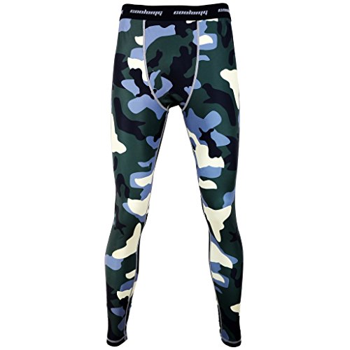 COOLOMG Herren Funktionshose Core Compression Hose Tights Lang Base Layer Sports S M L XL
