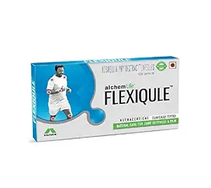 Alchem Life FlexiQule A Natural Care for Joint Stiffness and Pain (Pack of 6 Strips)