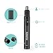 AVANTEK Nose Ear Hair Trimmer, Stainless Steel Rotation Blade for Men and Women Facial Hair Remover Clipper, Battery-Operated, Black