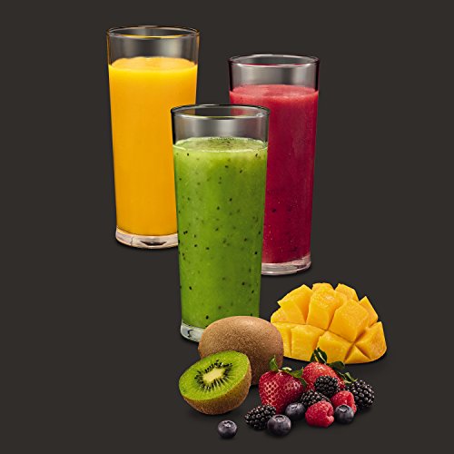 Krups KB203D Standmixer Smoothie to Go Perfect Mix 2000, 0.6 L, 300 W, edelstahl gebürstet / schwarz - 9
