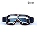 Produktbild YOPRIA Vintage Brille Sport Sonnenbrillen Helm Steampunk Brillen Motocross im Freien Rennfahrer-Motorrad Flieger Pilot Stil Cruiser Scooter Brille Retro für Kinder Männer und Frauen