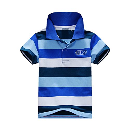 BOBORA Baby Boys Summer Cotton Short Sleeve Clothes Tops T-Shirt Striped Polo Shirt
