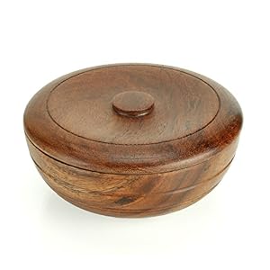 Taylor Shaving Soap Sandalwood in Wood Bowl 3.53oz - Image 2