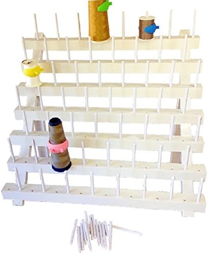 PeavyTailorThread Stand/Rack and Organizer for Sewing Quilting Embroidery —White