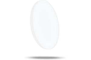 RUIQIO 20W LED Bathroom Ceiling Light: 6500k Daylight White Indoor Ceiling Lights, 1700LM Modern Round Lighting, 200W Equivalent White Ceiling Lamp for Bathroom Kitchen Hallway Bedroom Living Room