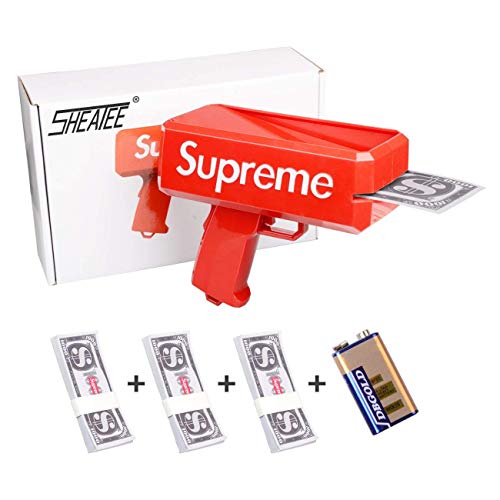Sheatee Pistola de Dinero Pistola de Efectivo Pistola Super Pistola Pistola de Efectivo cañón de Dinero Supremo Tirador de Juguete Pistola de Efectivo Arma de Dinero Suprema Que llueva