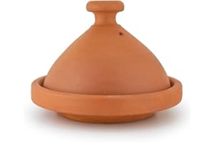 SAHARASHOP Marokkanische Tajine Atlas natur 3-4 Personen Ø 30 cm, Tagine, Tajin, Tagen, Gartopf, Kochtopf, in drei Größen erhältlich, Schmortopf, Premium Qualität, für alle Herdarten und Backofen geeignet