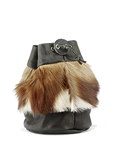 Preisvergleich Produktbild organzabeutel24 / Springbock-Beutel mit Lederzugband, Wohnaccessoires, besondere Dekoration, African-Style, Aufbewahrug, Lifestyle (ca. 14x10cm)