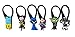 6 pcs Teen Titans Soft Zipper Pull Charms for Backpack Bag Pendant Jacket