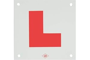 LD 1 L Plate For Motorcycle Scooter Car Lorry Van 1 Hard Shatter Proof Rear L Plate