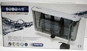 SOBO WP-508H Aquarium Filter Pump Hanging Filter [ AC-220-240V 50/60Hz Power : 6.8W F.MAX :680L/HR ]- Central Fish Aquarium