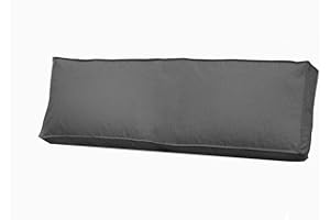 Bielik Palettenkissen 120 x 40 für Palettenmöbel | Wasserdicht Europaletten Sitzkissen Made in EU | Palettensofa kisse in Farbe: Dunkelgrau