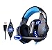 Produktbild Headset 7,1 Gaming Computer Gaming Headset, PS4 Xbox One Wired Headset Für Laptop, PC, Mac, Ipad, Smartphone, Stereo-Surround-Rauschunterdrückung LED-Lichtvolumen Steuerung Mit Mikrofon,Blue