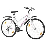 Hauptmerkmale: 26-Zoll Stahlrahmen, 18 Gänge, V-Bremsen, QUICK RELEASE System am Vorderlaufrad, Handschaltung (wrist change), Montageanleitung in 5 Sprachen, zu 85 % zusammengebaut, verbesserte Verpackung für zusätzlichen Schutz. Werkzeugsatz.