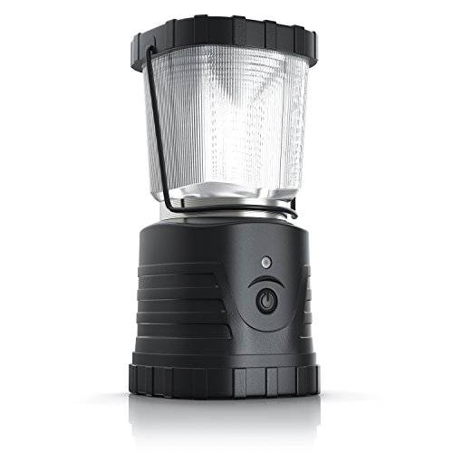 Brandson – 13W Outdoor LED Camping Laterne | LED Camping-Leuchte | Camping Lantern | 2 verschiedene Helligkeitsstufen | 3 Lichtmodi (Ein/Aus/Blinken) | 200 Lumen | | Energieeffizienzklasse A | Tragegriff | transportabel | batteriebetrieben | wasserabweisend | stoß- und vibrationsfest | schwarz - 2