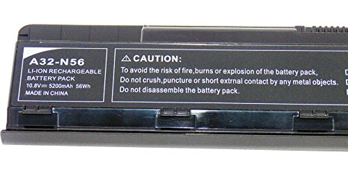 10.8V 5200mAh Ersetzen Laptop akku A32-N56 Li-Ion 6Zellen für ASUS N46 N56 N76 R401VB R501VB R701VB G56JK G56JR - 9