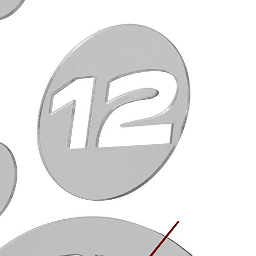 Jago Wanduhr inklusive 3 Schmetterlingen als Wand-Tattoos aus pflegeleichtem Acryl Schmetterlingsmotive für eine freie Anordnung - 5