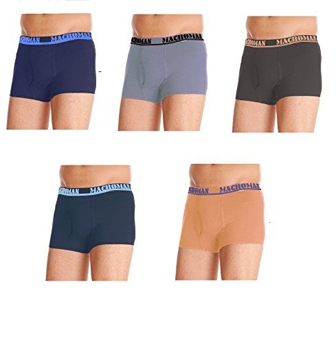 Rupa Men's Cotton Trunks (Pack of 5) (BHU251RMM_Color May Vary_90cm)