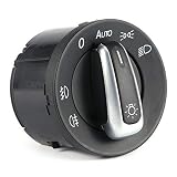 mando luces volkswagen golf vi Número de pieza: 5ND 941 431 B. Interruptor con puntero plateado, puedes ponerlo en la función que necesites.