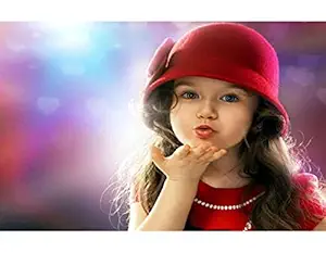 First Art Magic Girl Cute Smiling Baby Poster for Pregnant Women | HD Baby Wall Poster for Room Decor Multicolor Size: 12x18 inch