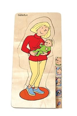Beleduc - 17024 - Puzzle À Superposition En Bois - Maman - 27 Pièces