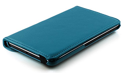JAMMYLIZARD | Hülle für [ Samsung Galaxy Tab 4 7.0 ] 360 Grad rotierende Ledertasche, DUNKELBLAU - 6