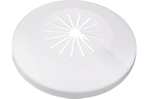 sourcing map Pipe Cover Decoration, 15mm-25mm PP Plastic Escutcheon Water Pipe Drain Line Cover White 4pcs