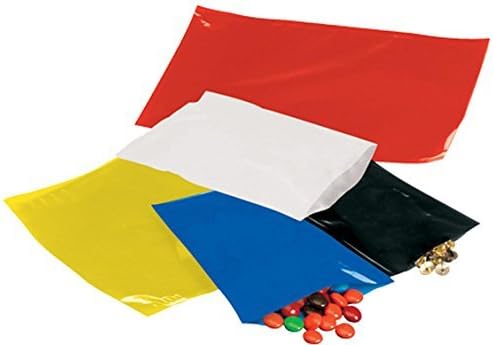 Bauxko 8" x 10" Flat Poly Bags, Black, 100-Pack (xPB465BK-100)