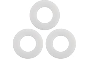 TINSHOW 3 Pack 816.418.00.1 Flush Valve Base Sealing Washer Compatible with Geberit Replacement Silicon Clear Washers Repair Rubber Seal Diaphragm