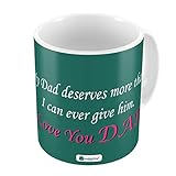 Indigifts Papa Gifts Birthday I Love You Dad Ethnic Coffee Mug 330 ml Green - Special Gift for Dad-Father in Law-Grandfather-Birthday Gifts, Fathers Day Gifts, Daddy Cup