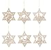 Produktbild Behang Baumschmuck Weihnachtsmotive im Stern, Satz 1, 6 Stück, von DREGENO SEIFFEN 8,5 cm – Original erzgebirgische Handarbeit, stimmungsvolle Weihnachts-Dekoration