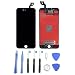 Produktbild Hepooya LCD Display für iPhone 6S Plus Bildschirm, LCD Touchscreen für iPhone 6S Plus Display Komplett Bildschirm Reparatur Glas mit Werkzeuge und Magnet Schraubenkarte (Schwarz)