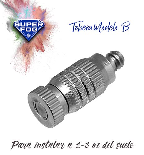 SUPERFOG SF3010 Inyector de Agua de 0,2 mm (4,38 l/h) con Sistema antigoteo, Plata, 1 Unidad