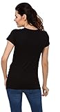 Zeta Ville – Damen Zweilagiges Still T-Shirt Top für Schwangere Kurzarm – 790c - 3