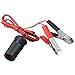 Produktbild Swiftswan 12V Auto Zusatz Zigarettenanzünder Batterie Krokodilklemmen Adapter (Farbe: Rot & Schwarz)