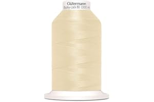 ‎NÄHMIT Nähmit - Gütermann Bulky Lock 80 Bauschgarn 1000m Rolle Overlockgarn (04-414)