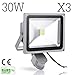 Produktbild ''WIDEN ELECTRIC'' 3 Stück 10W/20W/30W/50W/100W LED Fluter Strahler + Bewegungsmelder Scheinwerfer Flutlichtstrahler kaltweiß/kaltweiß Lampe Außenstrahler wasserdicht IP65 Wandleuchte (30 Watt)