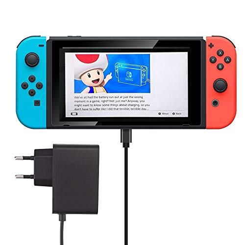 Preisvergleich Produktbild Shop4 - Nintendo Switch - Oplader Netstroom Reislader Schwarz