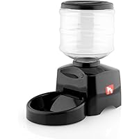 Pedy Futterspender Futterautomat Automatisch Futternapf für Hunde und Katzen mit Ton-Aufnahmefunktion ca.3kg Batterie-Betrieb Schwarz