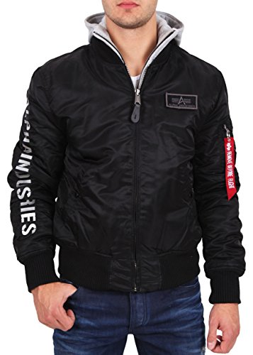 Alpha Industries Jacke MA-1 D-Tec SE, Color:black/grey;Größe:L