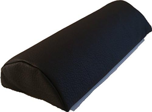 Insula Sana MASSAGE-EXPERT Half Roll Positioning Roll Neck Rollle Artificial Leather Cover 40 x 15 x 7.5 cm, Dark Grey)