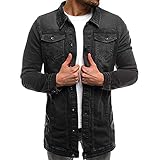 ✿✿ ropa de hombre, el estilo informal es fácil de combinar diferentes estilos de ropa. El material suelto e informal es suave, elegante, suave y cómodo. Está mezclado con tela de algodón caliente y tiene buena transpirabilidad. Mi cuerpo se siente bien, puedo usar el trabajo o un día frío en una mañana fría. Espero que te enamores de este maravilloso sentimiento. Adecuado para primavera, otoño e invierno.