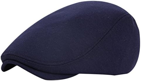 Xuxuon Men's Retro Cotton Warm Flat Caps Driving Hat Cabbie Hat Lvy Tweed Flat Cap newsboy Cap Beret duckbill Hat 1 Pcs