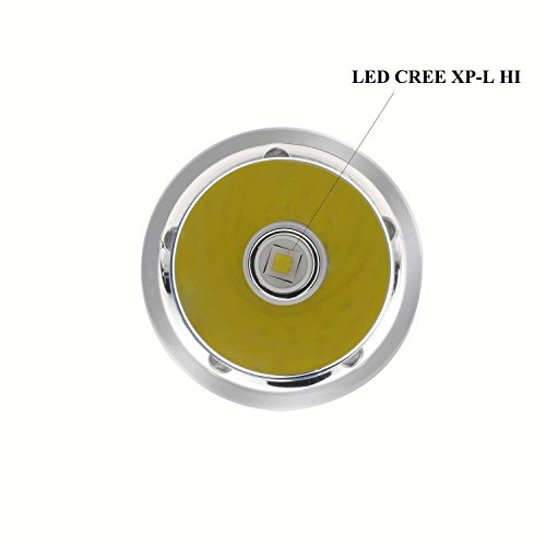 Olight® R20 Javelot aufladbare Taschenlampe 900 Lumen mit CREE XP-L Hi LED inkl.1 x wiederaufladbar 2600mAh 18650 Lithium Ion Akku, 1x USB Ladekabel und 1x Handschlaufe, Schwarz - 8