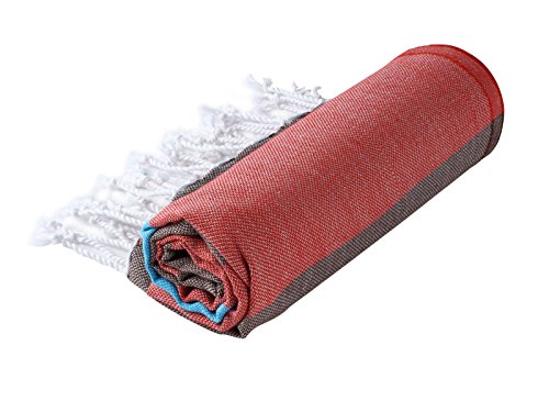 CACALA 100% reine Baumwolle luxuriöses türkisches Bad Hammam Handtücher – Weich und sanft zu Babys Haut – Super saugfähig und schnelle Trocknung Pestemal Hamam Handtuch – portabel & leichte mehrzweck Peshtemals - 2