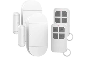 Shackcom 2pcs Allarme per Porte e Finestre 130dB,Con 2 Telecomandi,Wireless Magnetico Allarme Antifurto Sistema Sensori di Sicurezza Domestica con Batteria,per i Negozi di Home Office