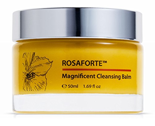Green Keratin ROSAFORTE Magnificent Cleansing Balm || Rose, Rosehip & Vitamin E || Face & Eye Cleanser / Makeup Remover for Dry, Mature Skin